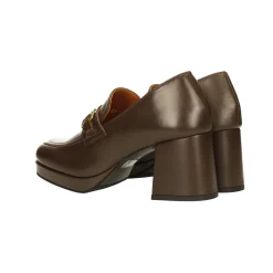Tata Italia Pumps mocassino in vera pelle. Tacco alto 7cm Outlet