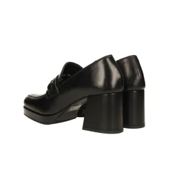 Tata Italia Pumps mocassino in vera pelle. Tacco alto 7cm Outlet