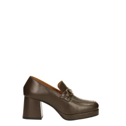 Tata Italia Pumps mocassino in vera pelle. Tacco alto 7cm Outlet