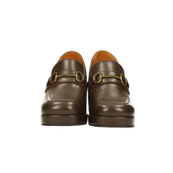 Tata Italia Pumps mocassino in vera pelle. Tacco alto 7cm Outlet