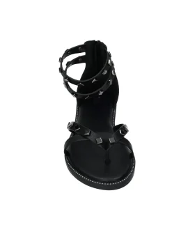 Tata Italia Sandali con borchie quadrate Nero Sale