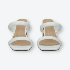 Tata Italia Sandali con doppia fascia.Tacco alto 6cm Bianco Hot