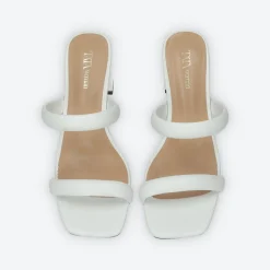 Tata Italia Sandali con doppia fascia.Tacco alto 6cm Bianco Hot