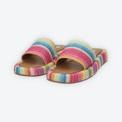 Tata Italia Sandali con fascia avvolgente.Tacco alto 3cm Rosa