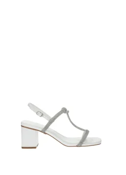 Tata Italia Sandali con listini strass Bianco