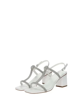 Tata Italia Sandali con listini strass Bianco