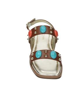 Tata Italia Sandali con pietre Marrone Discount