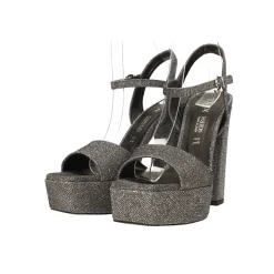 Tata Italia Sandali con plateau glitterati. Made in Italy. Tacco alto 13cm