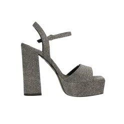 Tata Italia Sandali con plateau glitterati. Made in Italy. Tacco alto 13cm