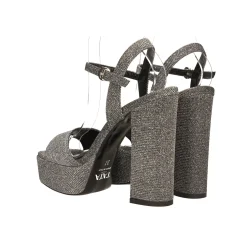 Tata Italia Sandali con plateau glitterati. Made in Italy. Tacco alto 13cm
