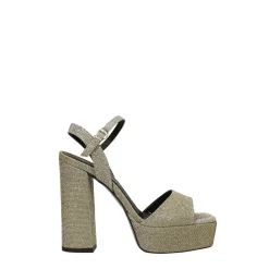 Tata Italia Sandali con plateau glitterati. Made in Italy. Tacco alto 13cm
