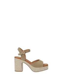 Tata Italia Sandali con tacco quadrato Beige