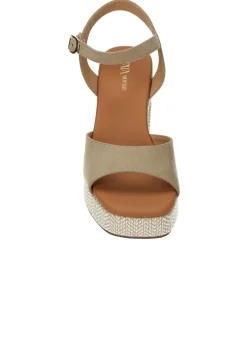 Tata Italia Sandali con tacco quadrato Beige