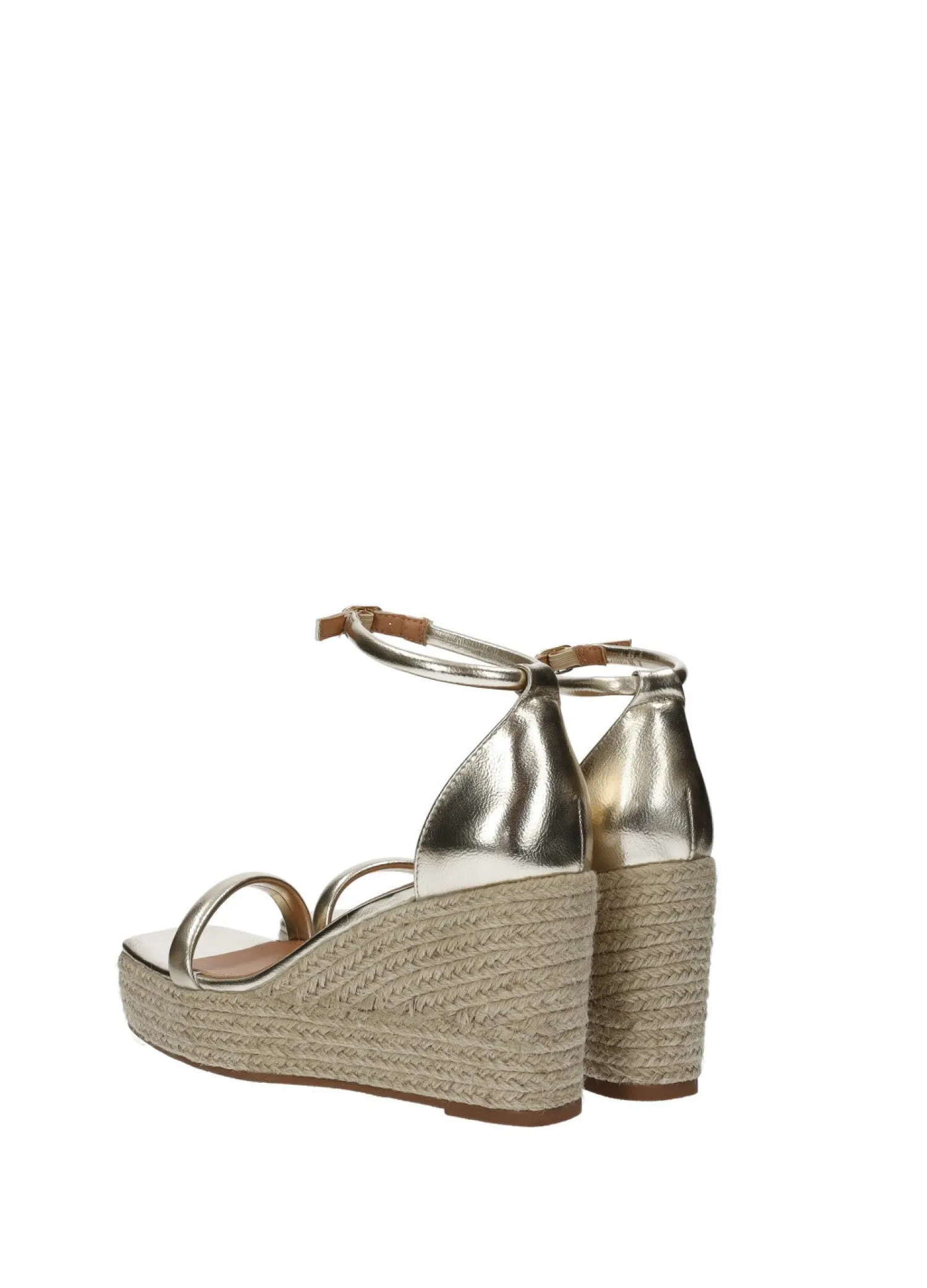 Tata Italia Sandali con zeppa in corda Oro New