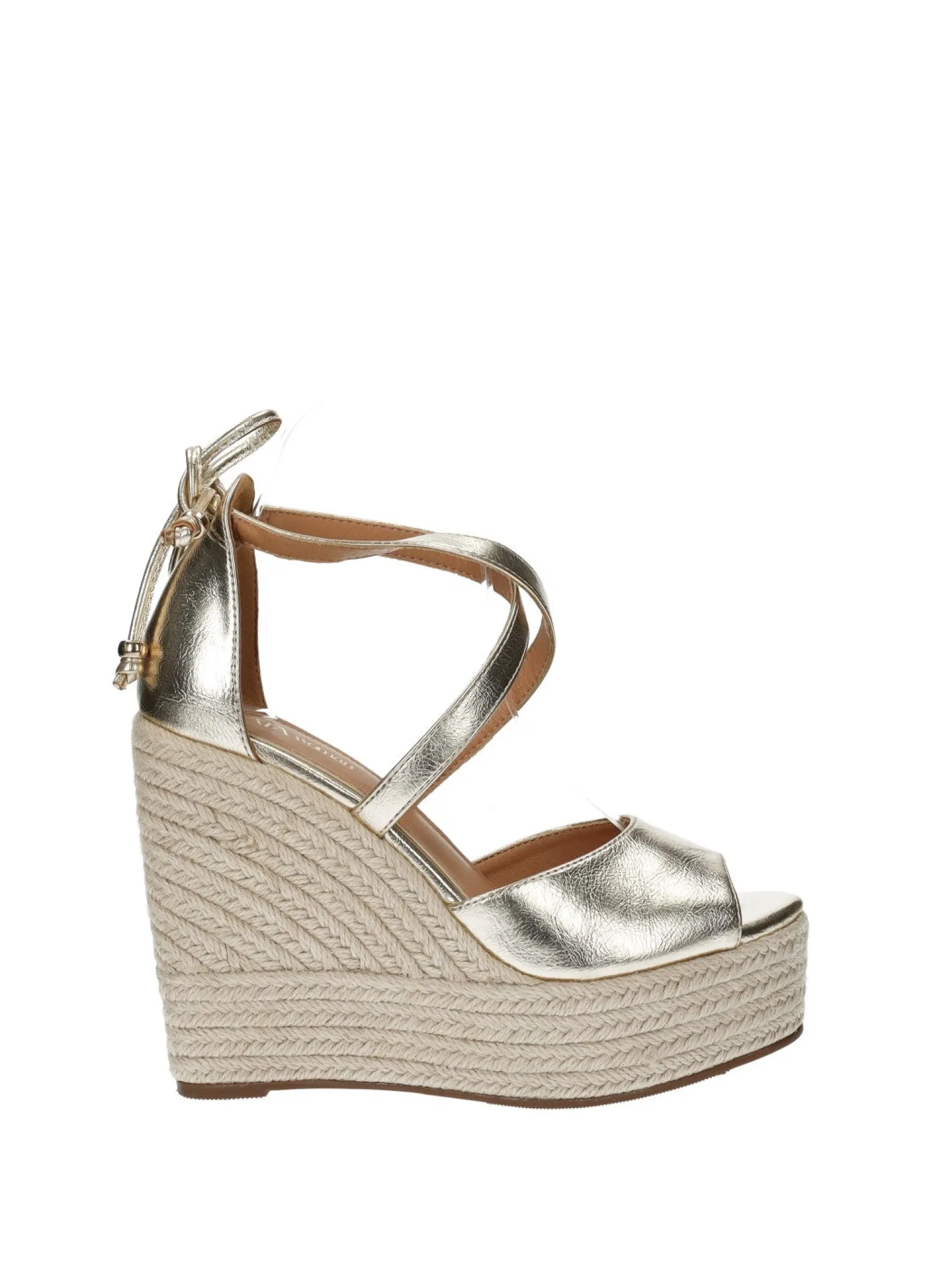 Tata Italia Sandali con zeppa in corda Oro Outlet