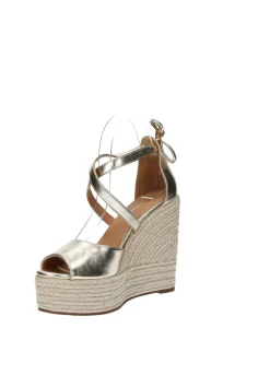 Tata Italia Sandali con zeppa in corda Oro Outlet