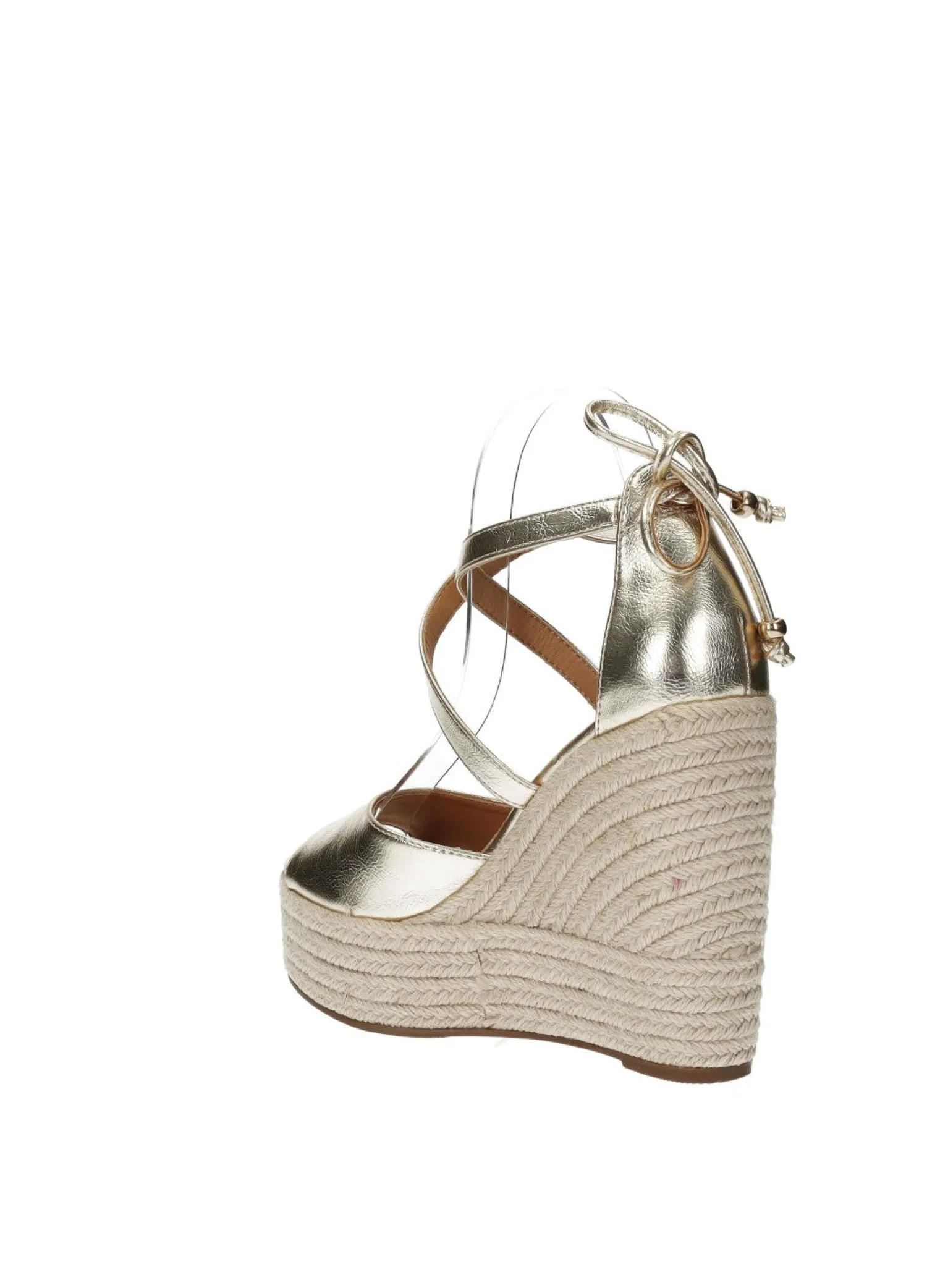 Tata Italia Sandali con zeppa in corda Oro Outlet