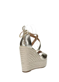 Tata Italia Sandali con zeppa in corda Oro Outlet