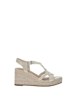 Tata Italia Sandali con zeppa in corda Bianco Clearance