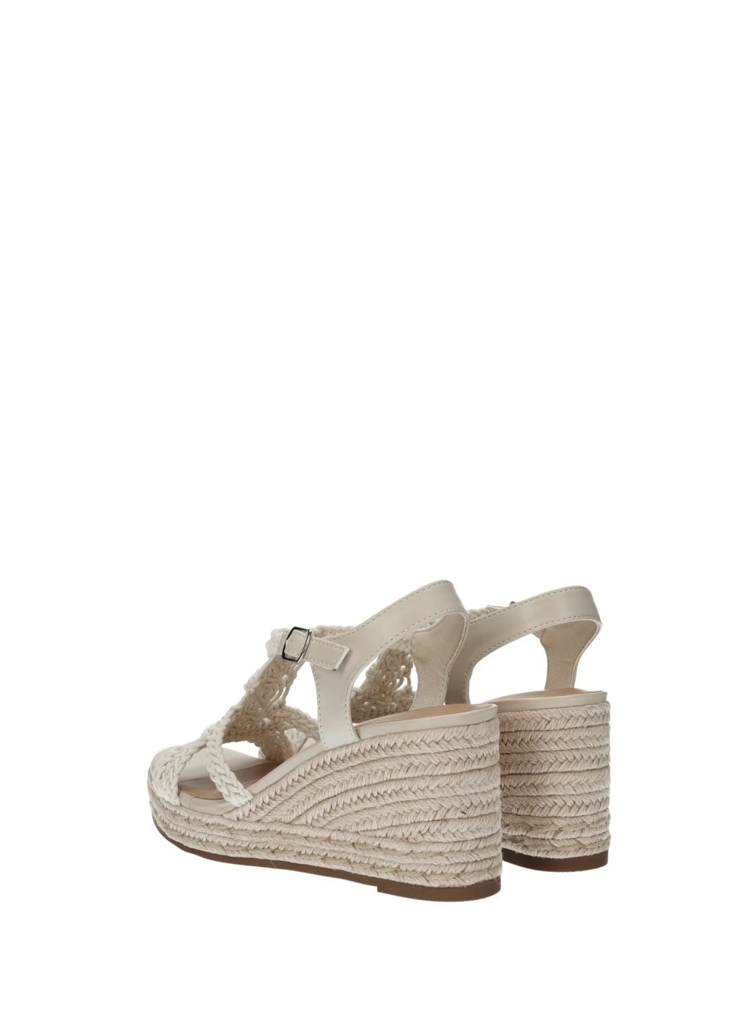 Tata Italia Sandali con zeppa in corda Bianco Clearance