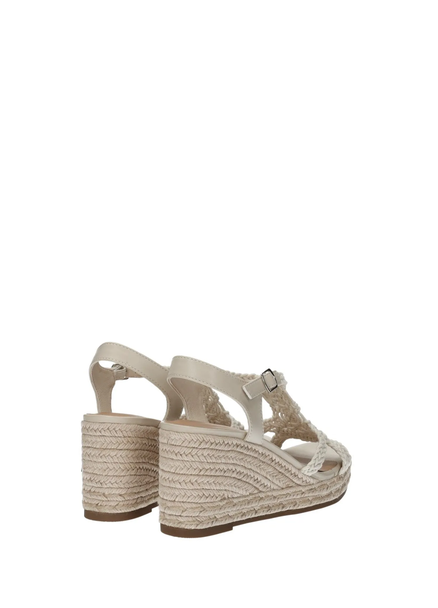 Tata Italia Sandali con zeppa in corda Bianco Clearance