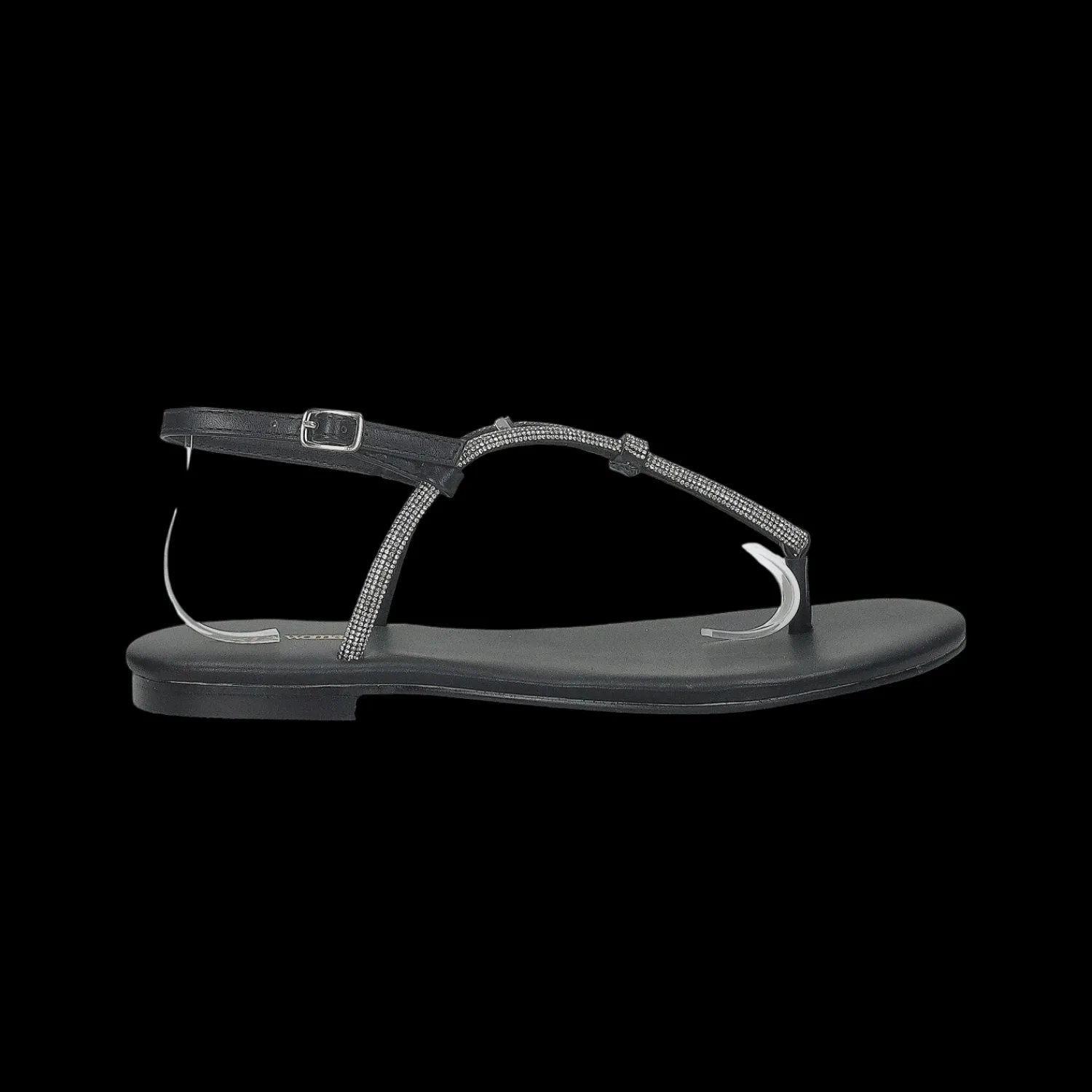 Tata Italia Sandali flat con dettaglio listini in strass. Discount