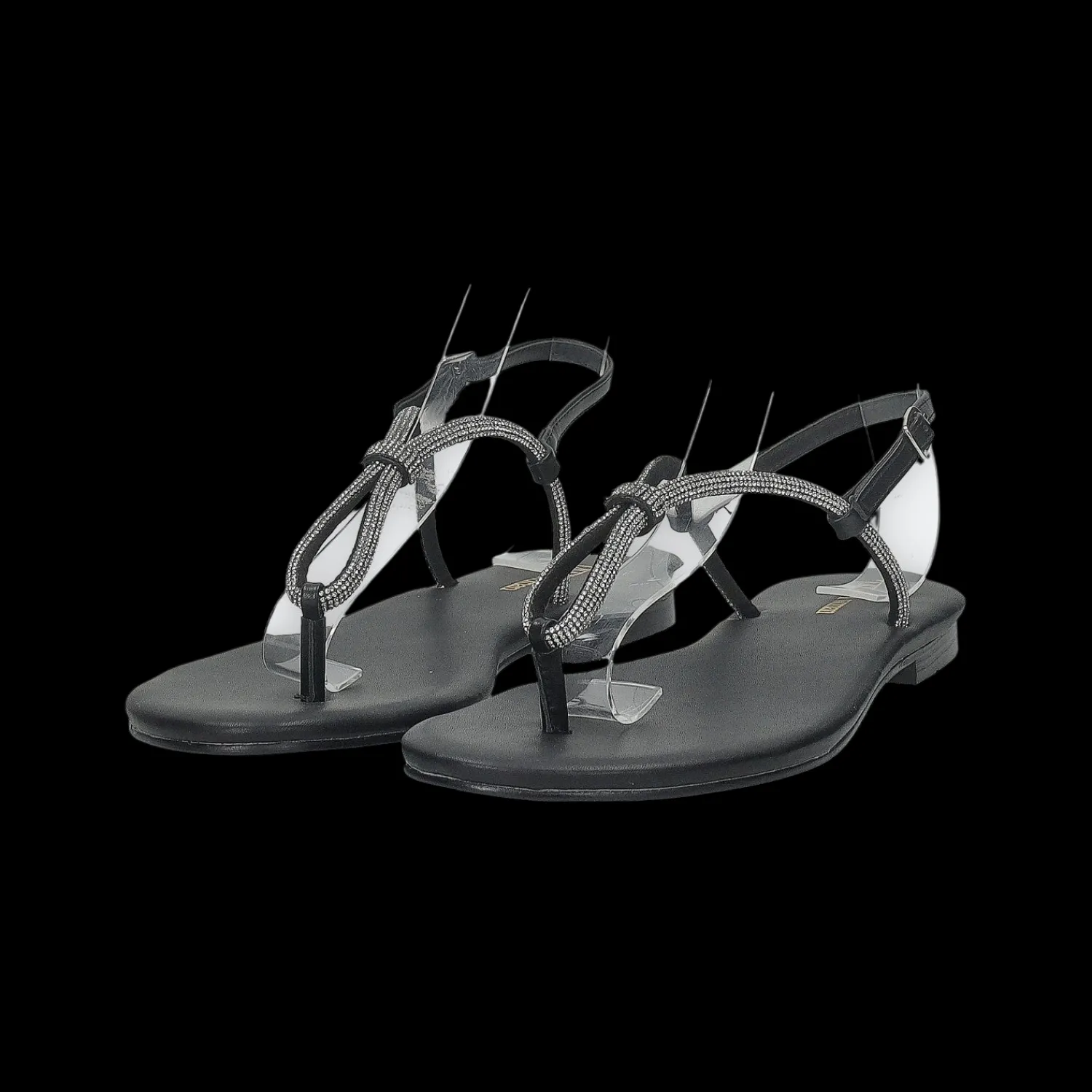 Tata Italia Sandali flat con dettaglio listini in strass. Discount