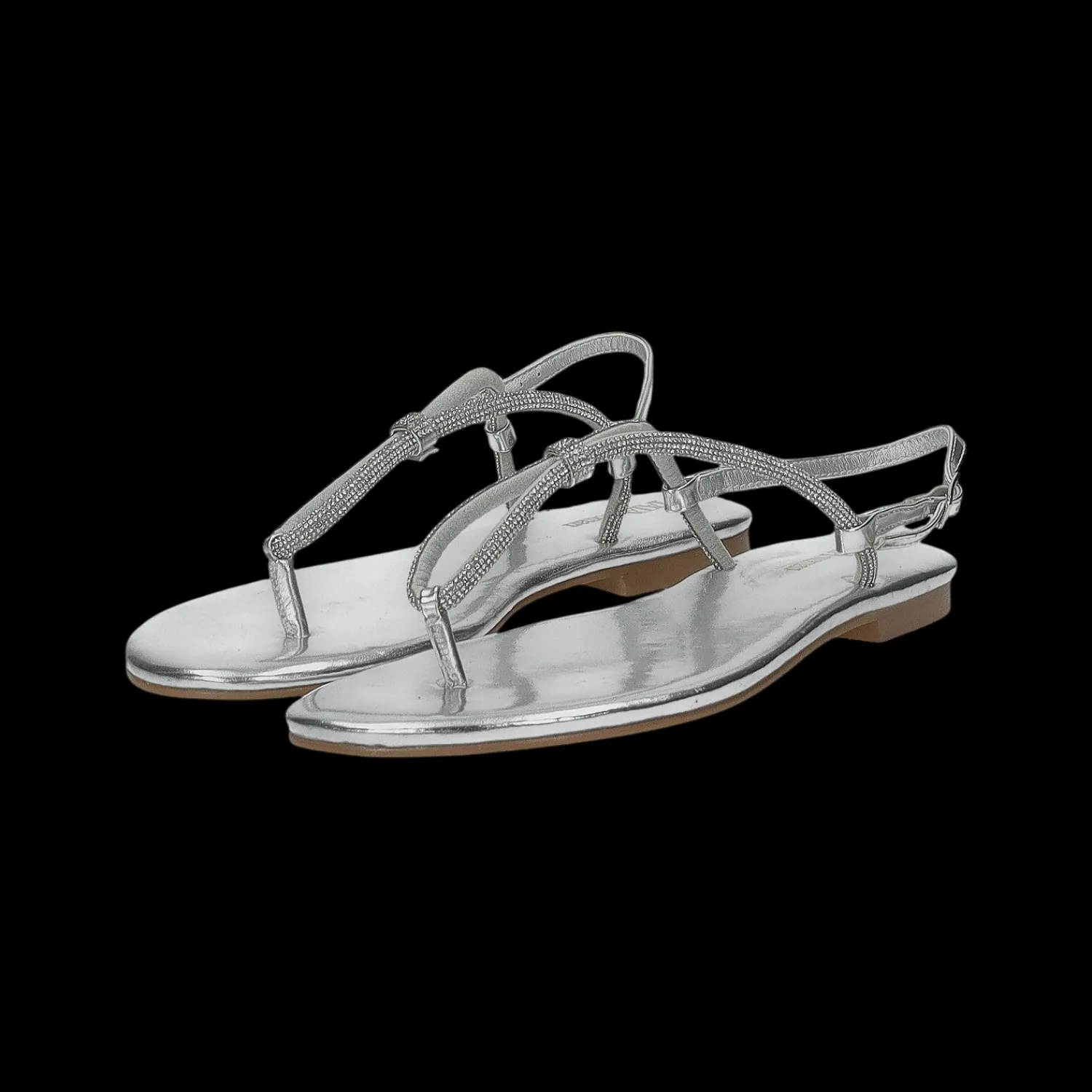 Tata Italia Sandali flat con dettaglio listini in strass. Discount