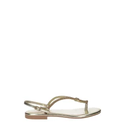 Tata Italia Sandali flat con dettaglio listini in strass. Discount