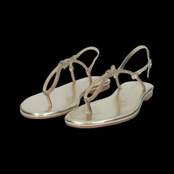 Tata Italia Sandali flat con dettaglio listini in strass. Discount