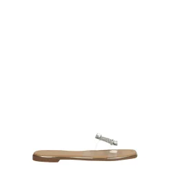 Tata Italia Sandali flat con dettaglio circolare in strass. Beige Outlet
