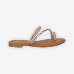 Tata Italia Sandali flat con listini in strass Rosa Online
