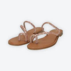 Tata Italia Sandali flat con listini in strass Rosa Online