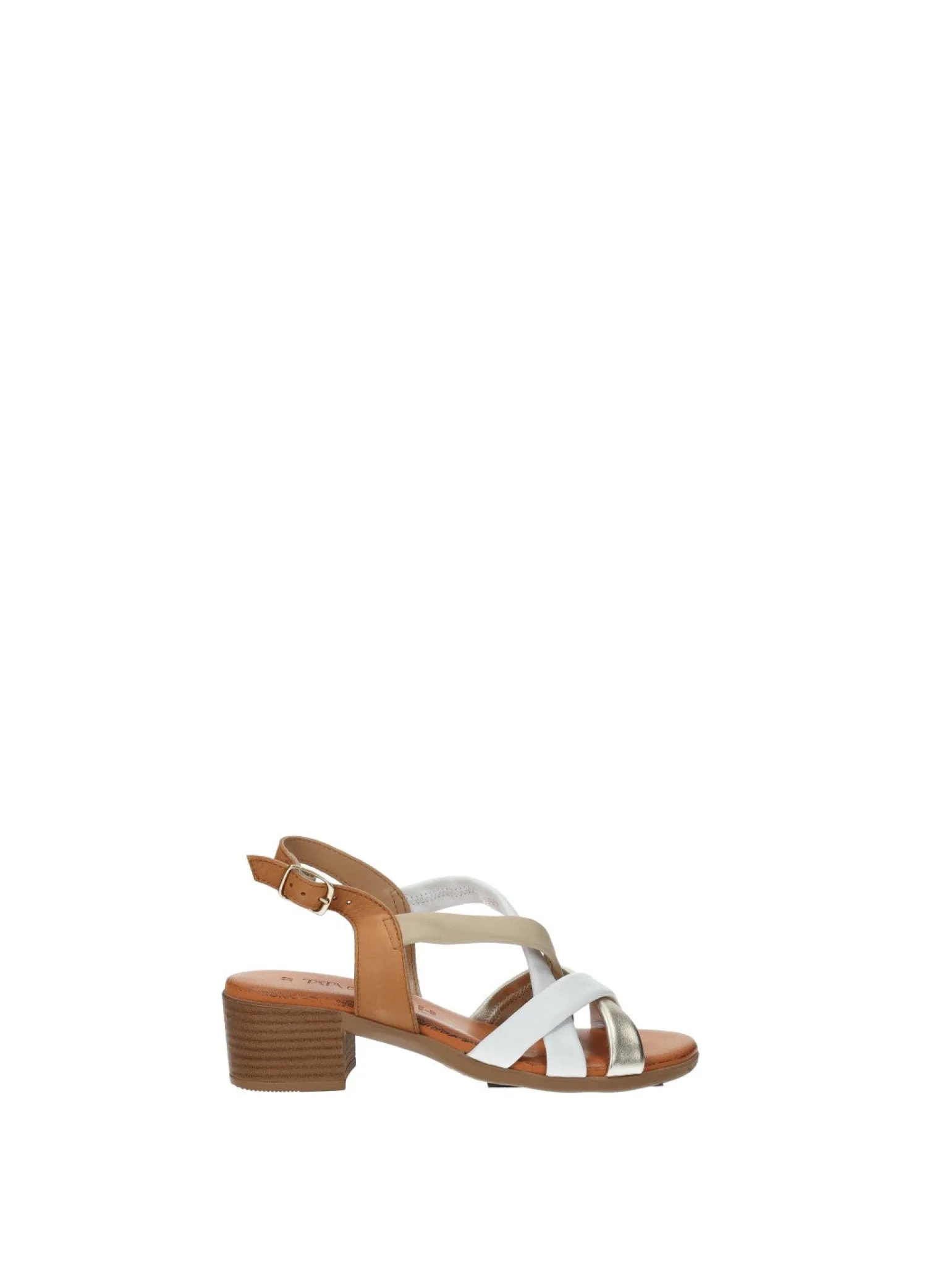Tata Italia Sandali multicolor in vera pelle Bianco Discount