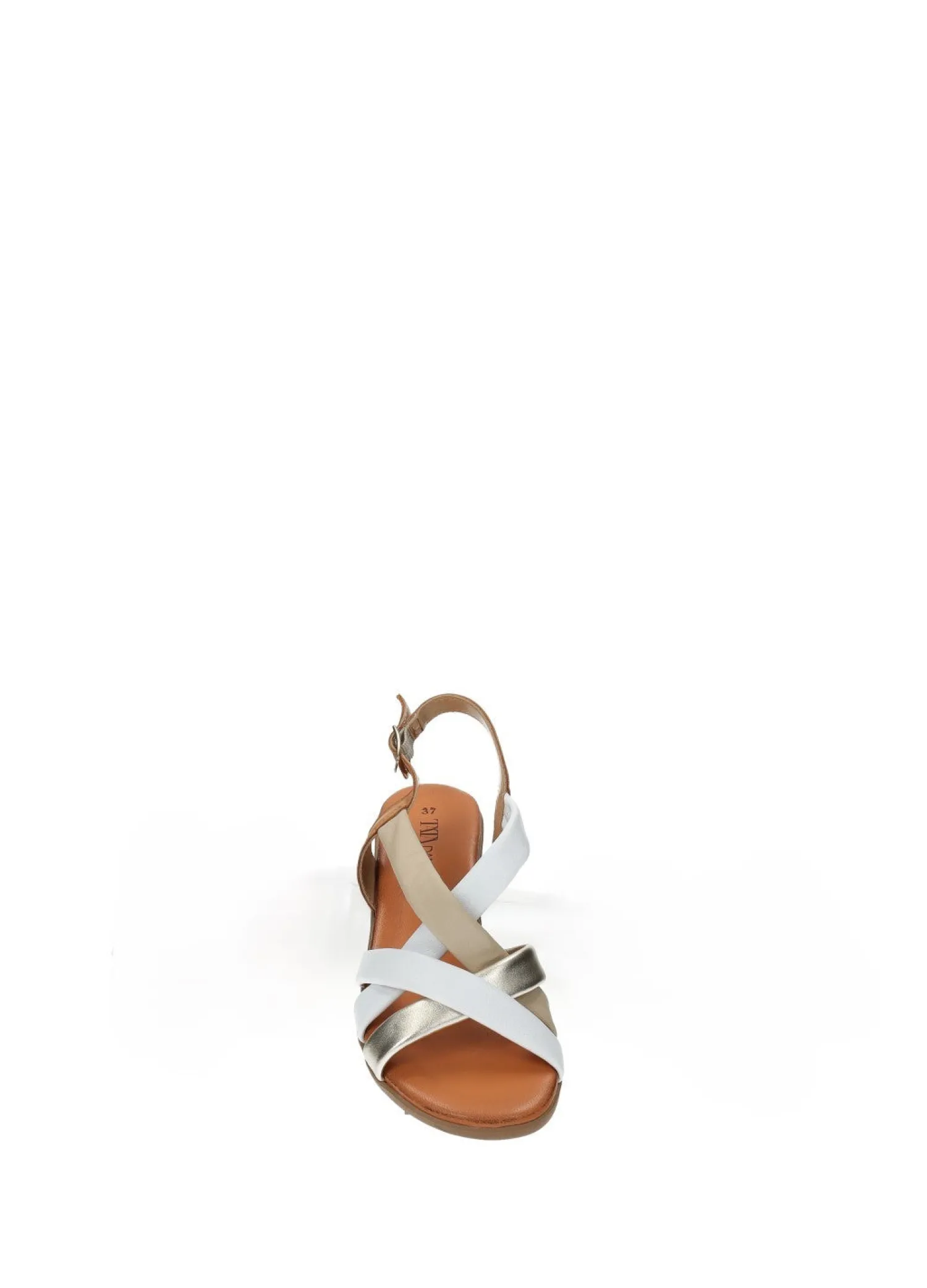 Tata Italia Sandali multicolor in vera pelle Bianco Discount