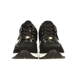 Tata Italia Sneakers con dettagli dorati e strass Nero