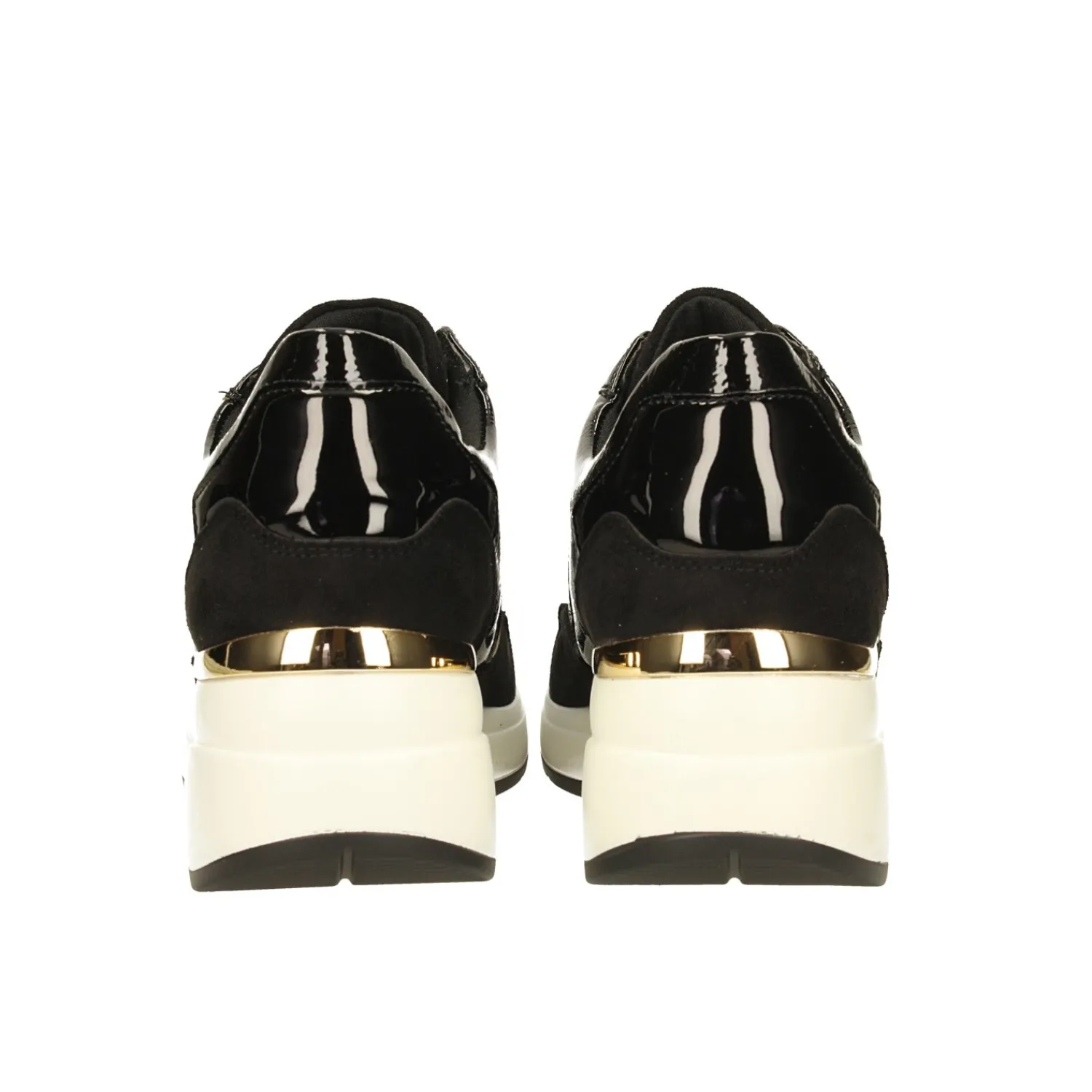 Tata Italia Sneakers con dettagli dorati e strass Nero