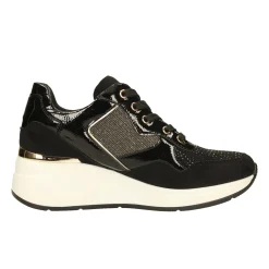 Tata Italia Sneakers con dettagli dorati e strass Nero