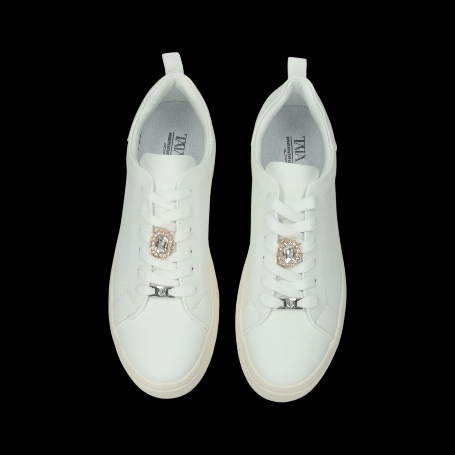 Tata Italia Sneakers con dettaglio in gioiello.Tacco alto 4 cm New
