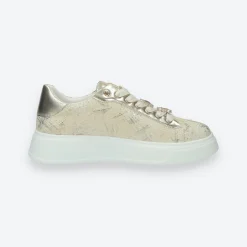 Tata Italia Sneakers con dettaglio in gioiello.Tacco alto 4 cm Oro Sale