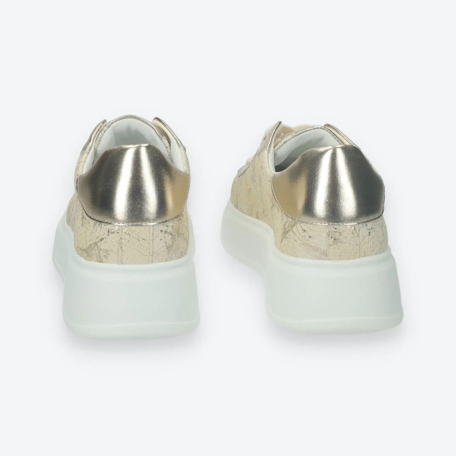 Tata Italia Sneakers con dettaglio in gioiello.Tacco alto 4 cm Oro Sale