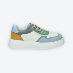 Tata Italia Sneakers platform.Tacco alto 4 cm Blu Clearance