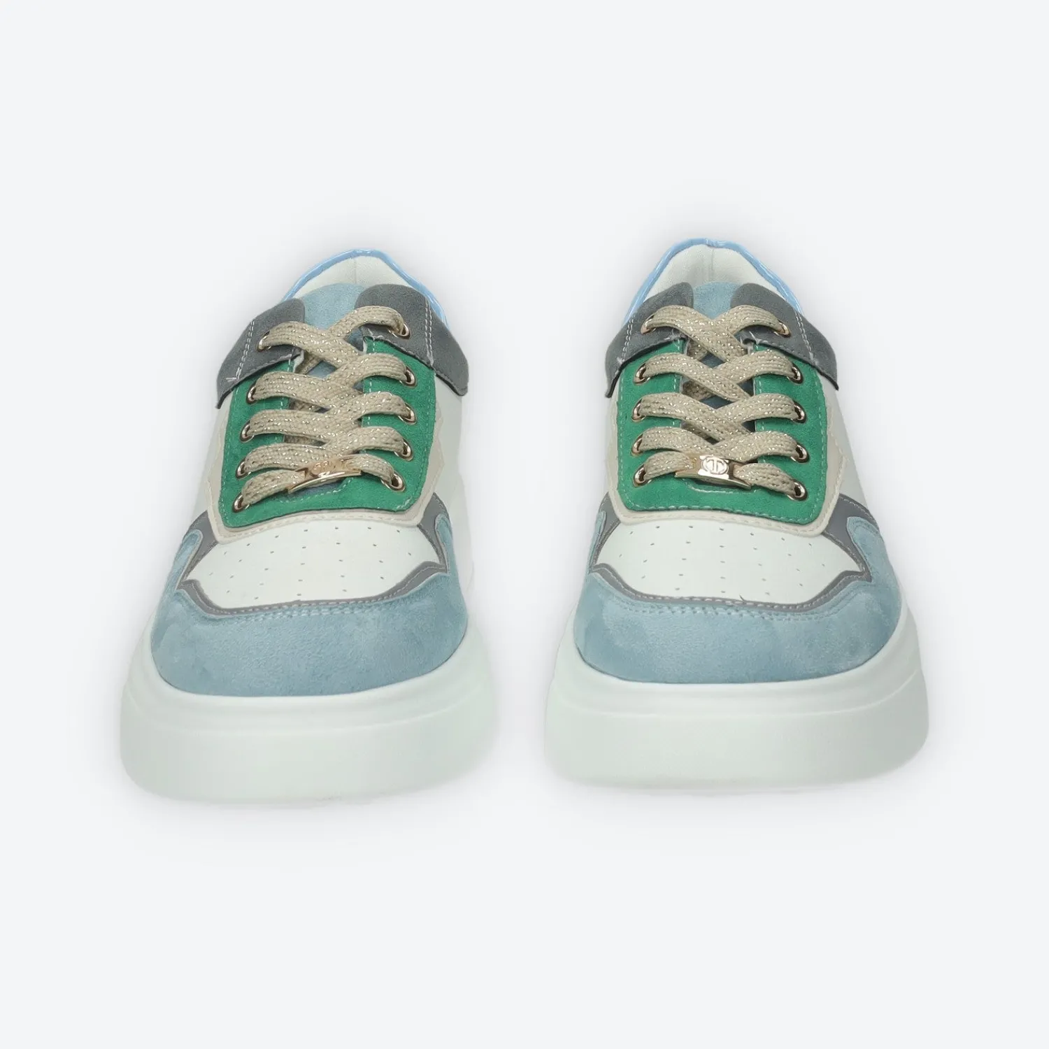 Tata Italia Sneakers platform.Tacco alto 4 cm Blu Clearance