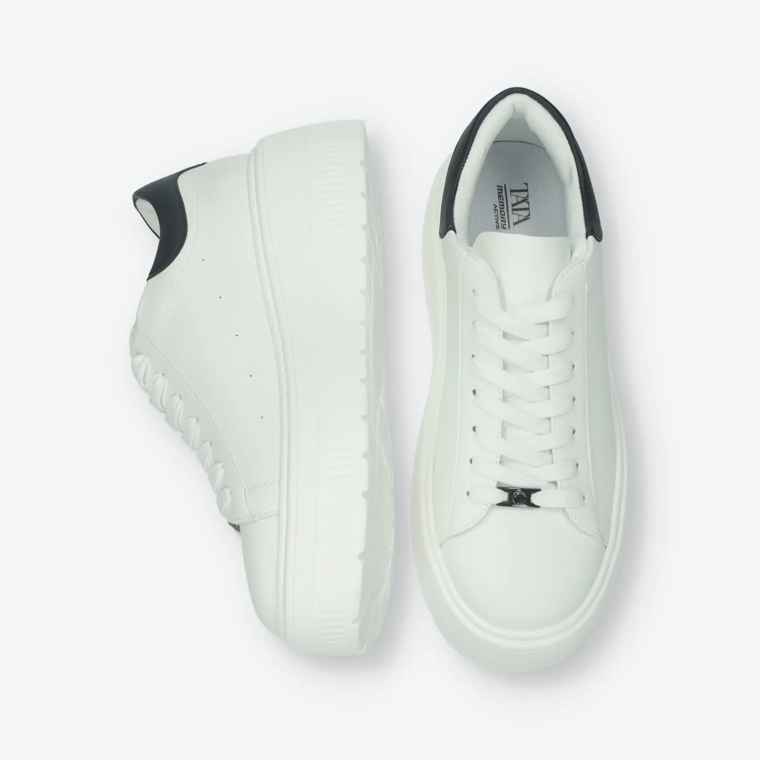 Tata Italia Sneakers platform.Tacco alto 6 cm Bianco Outlet