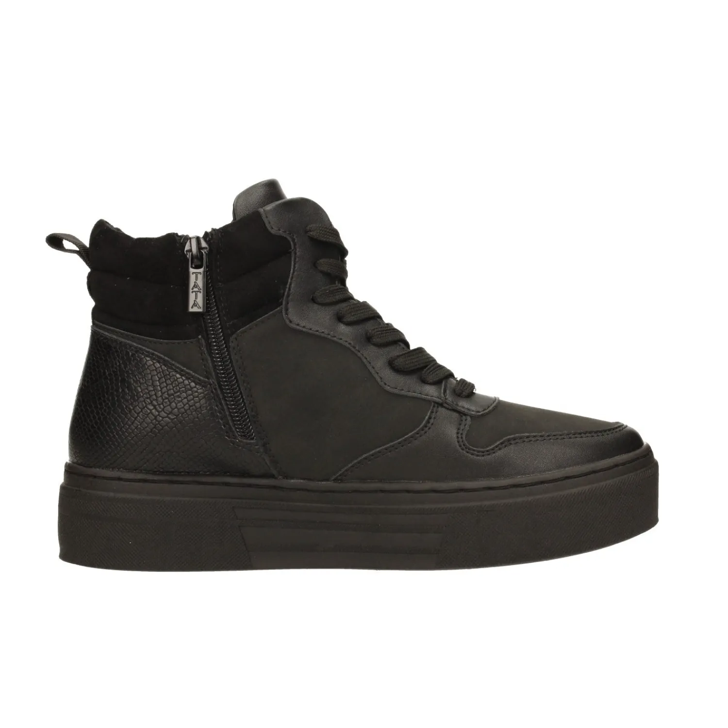 Tata Italia Sneakers total black con suola alta 3.5cm Nero Online