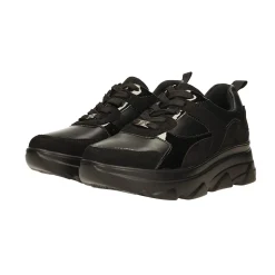 Tata Italia Sneakers total black. Suola alta 5cm Nero Online