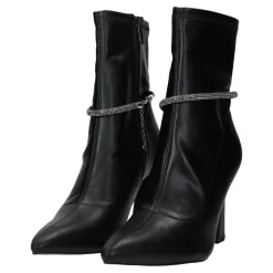 Tata Italia Stivaletti con cordino in strass.Tacco alto 9cm Nero Online