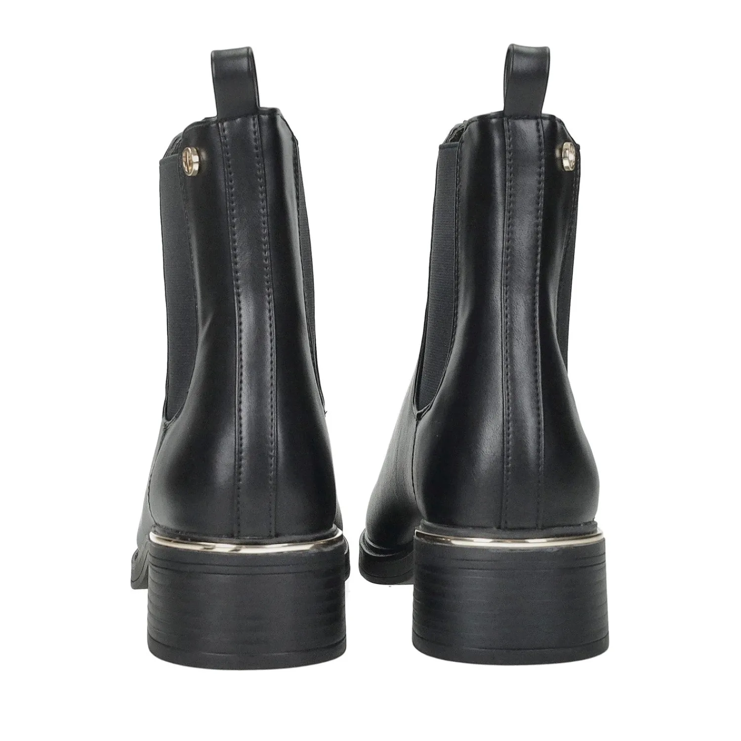 Tata Italia Stivaletti con dettaglio metallizzato.Tacco alto 4cm Nero Outlet