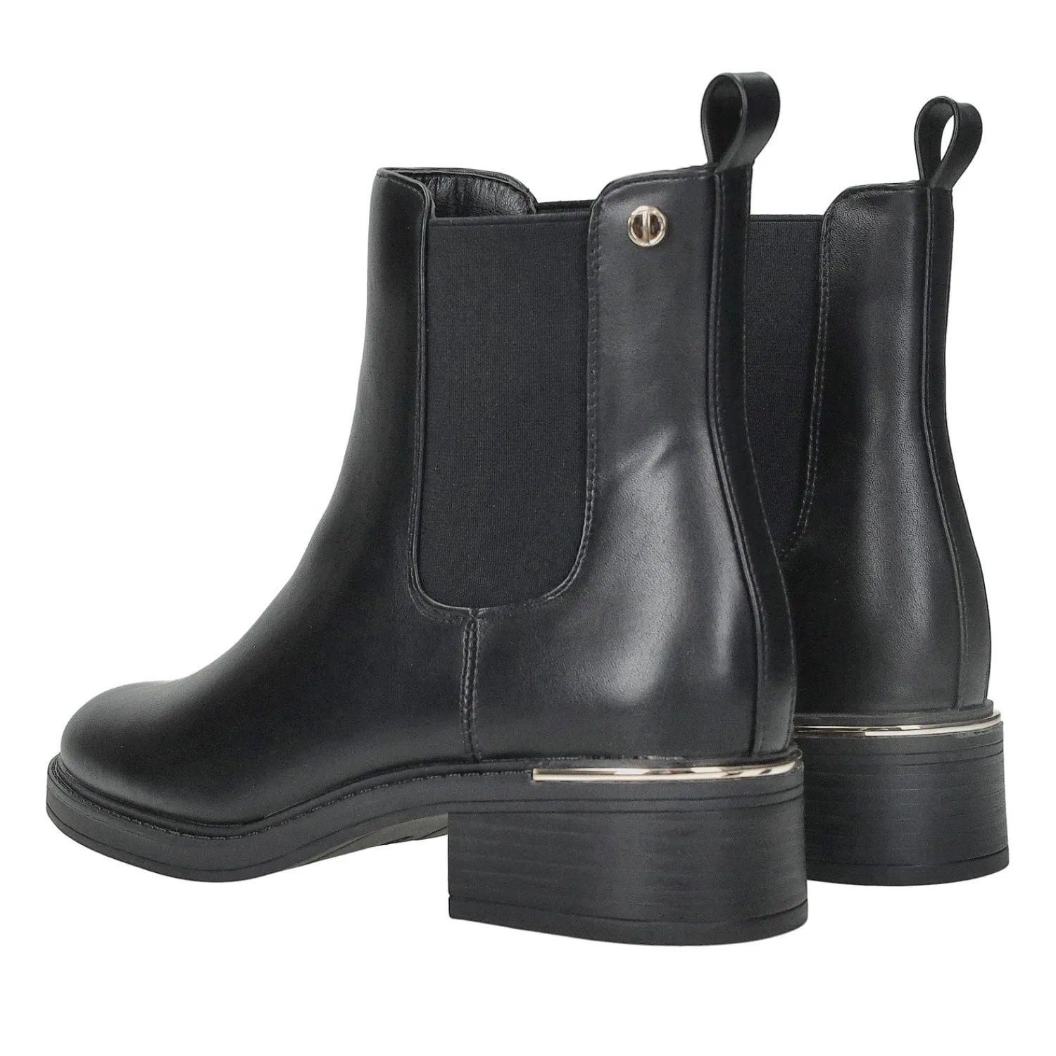 Tata Italia Stivaletti con dettaglio metallizzato.Tacco alto 4cm Nero Outlet