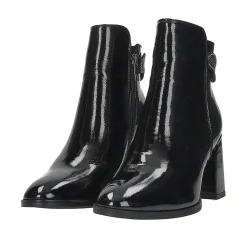 Tata Italia Stivaletti con inserti in strass.Tacco alto 7.5cm Nero Outlet